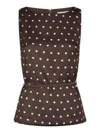 Nassa big dot top dark brown - Bij Keesje - Bij Keesje - 