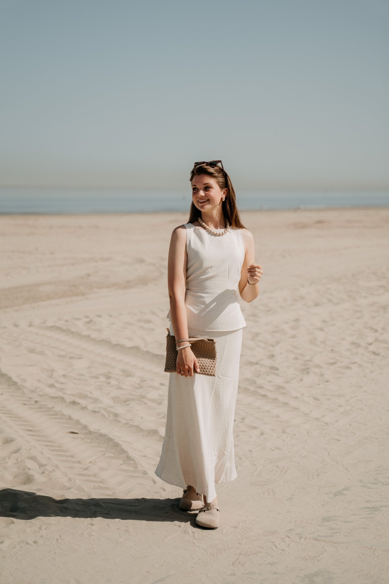 Nassa linen top naturel - Bij Keesje - Neo Noir - Top