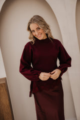 Natanja lace top bordeaux