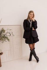 Nella fine rib blouse black