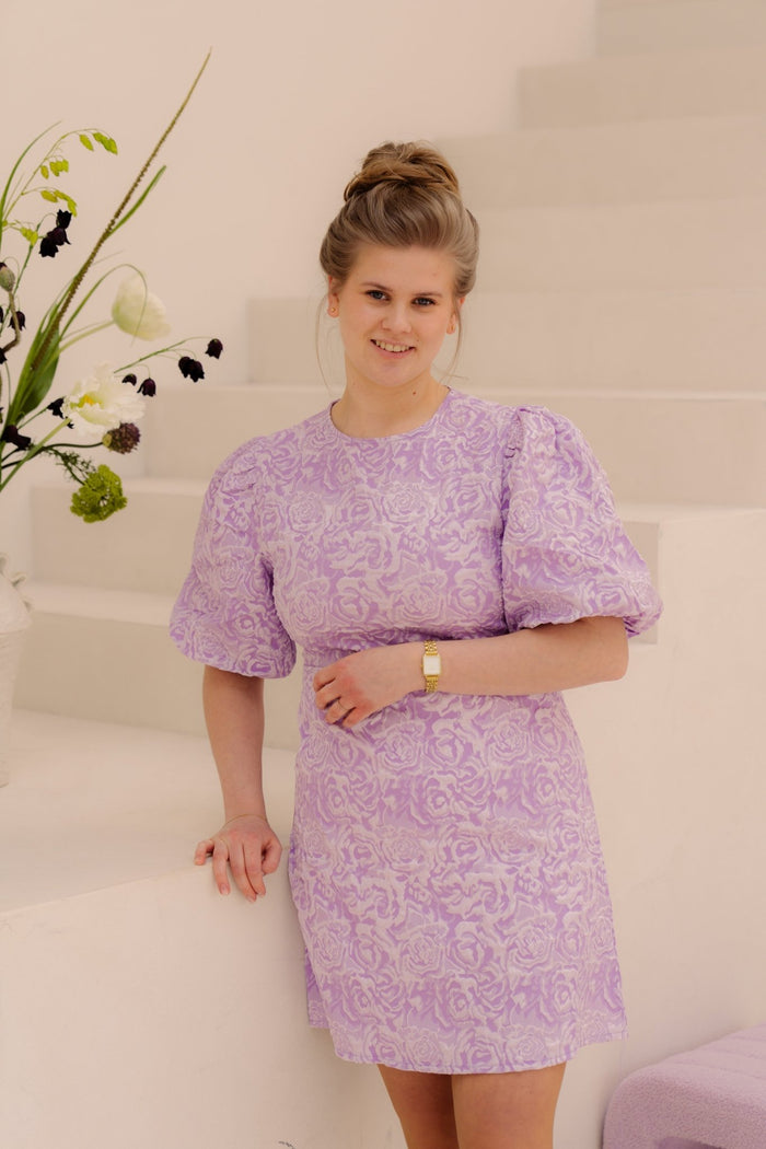 Nella jurk lila - Bij Keesje - Bij Keesje - Jurk