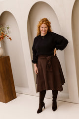 Nelly Skirt Berry Check