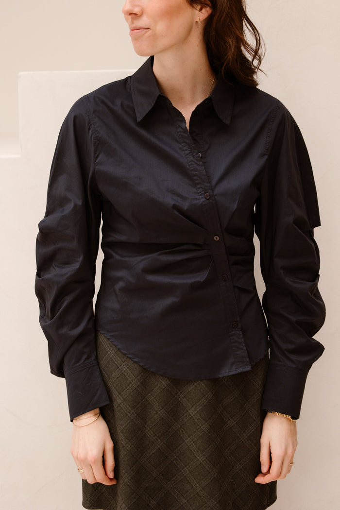 Neolla Solid Shirt Navy - Bij Keesje - Neo Noir