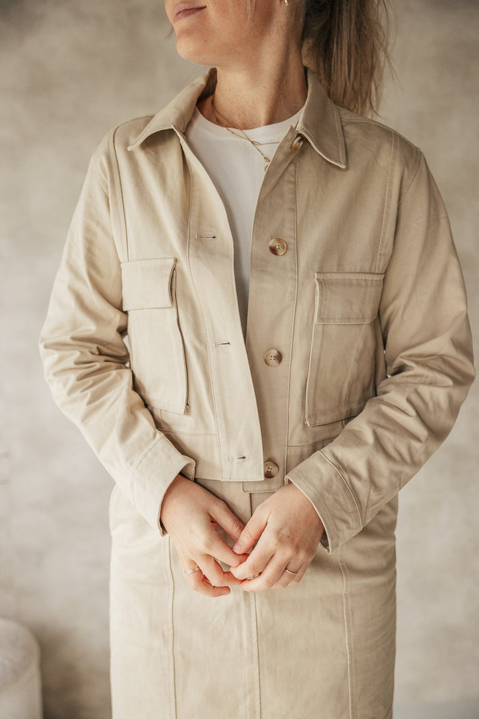 Neomea jacket taupe - Bij Keesje