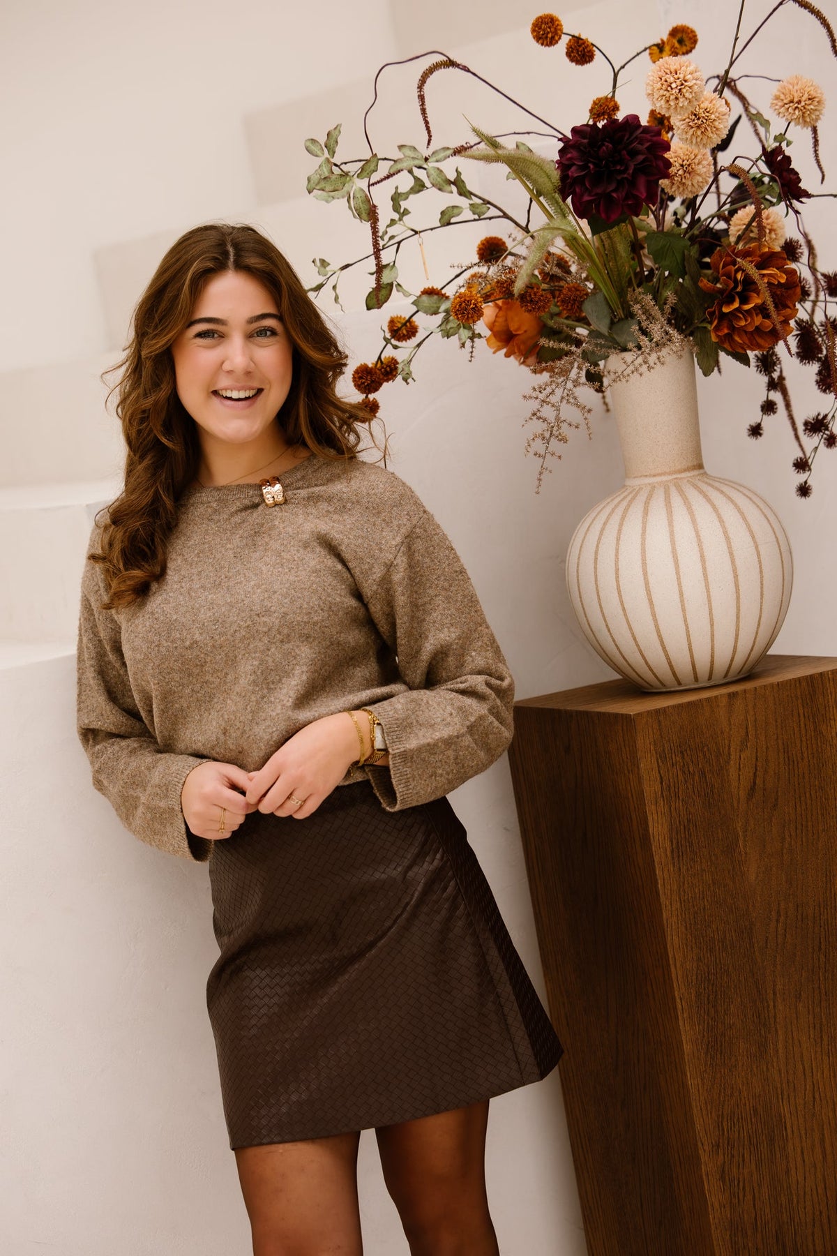 Netta skirt brown - Bij Keesje - Bij Keesje - Rok