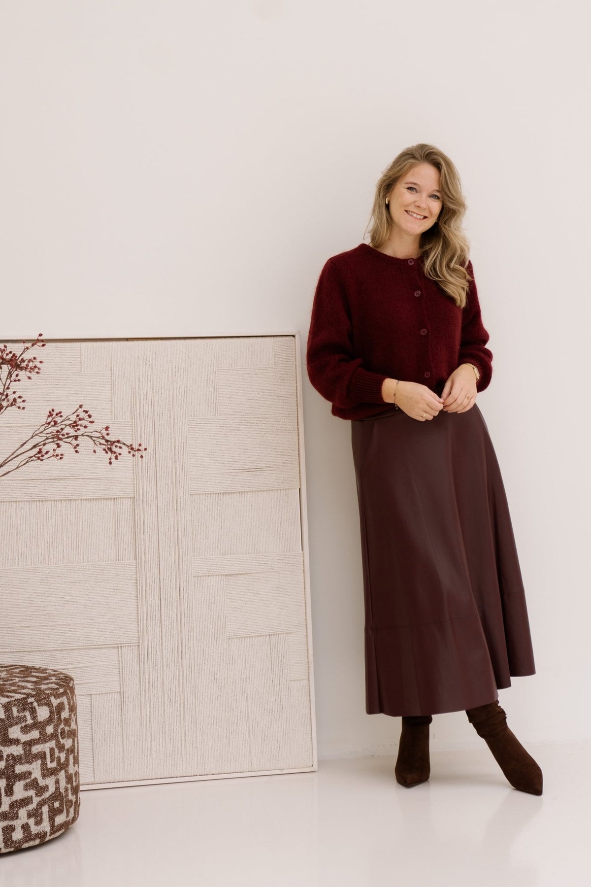 New Maria skirt bordeaux - Bij Keesje - Amelie & Amelie