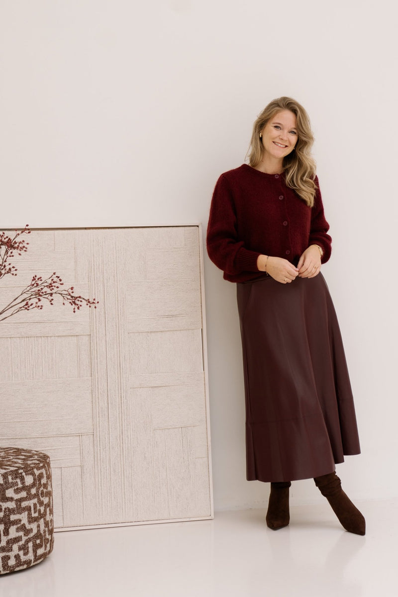 New Maria skirt bordeaux - Bij Keesje - Amelie & Amelie