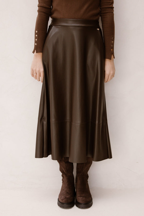 New Maria skirt bruin - Bij Keesje - Amelie & Amelie