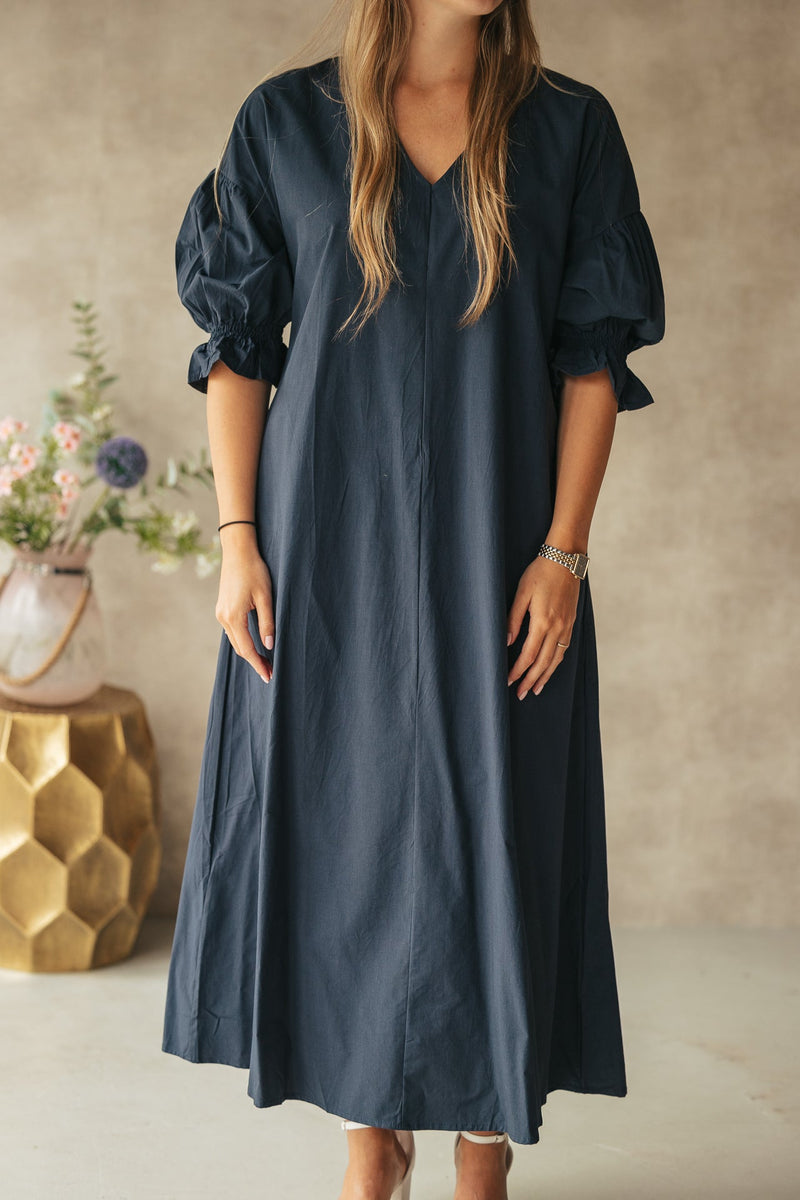 Nienke Maxi dress darkblue - Bij Keesje