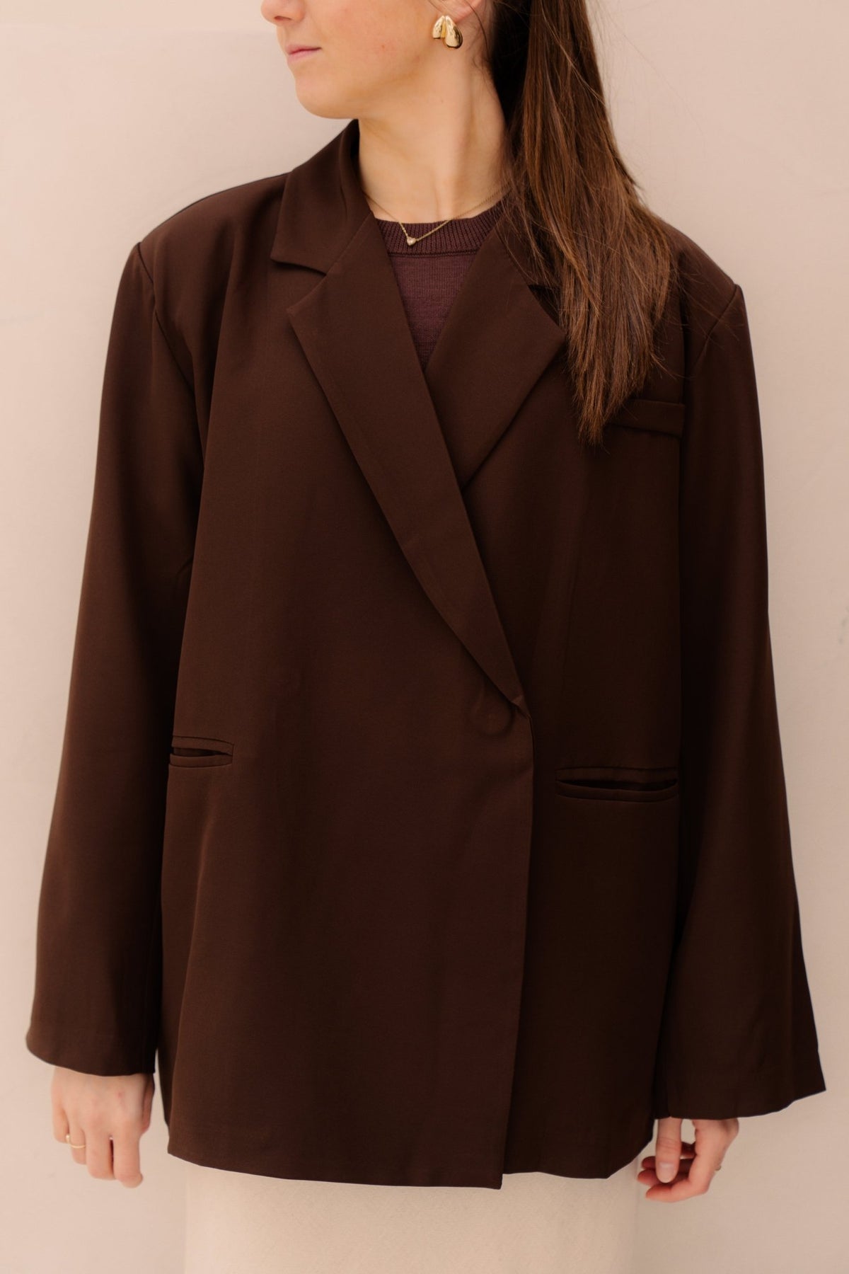 Nikkie blazer bruin - Bij Keesje - Bij Keesje - Blazer