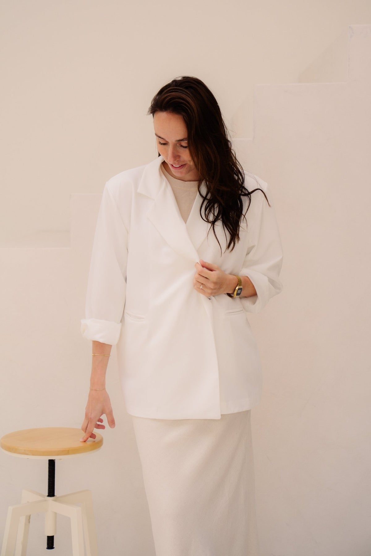 Nikkie blazer wit - Bij Keesje - Bij Keesje - Blazer