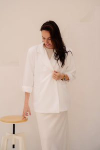 Nikkie blazer wit - Bij Keesje - Bij Keesje - Blazer