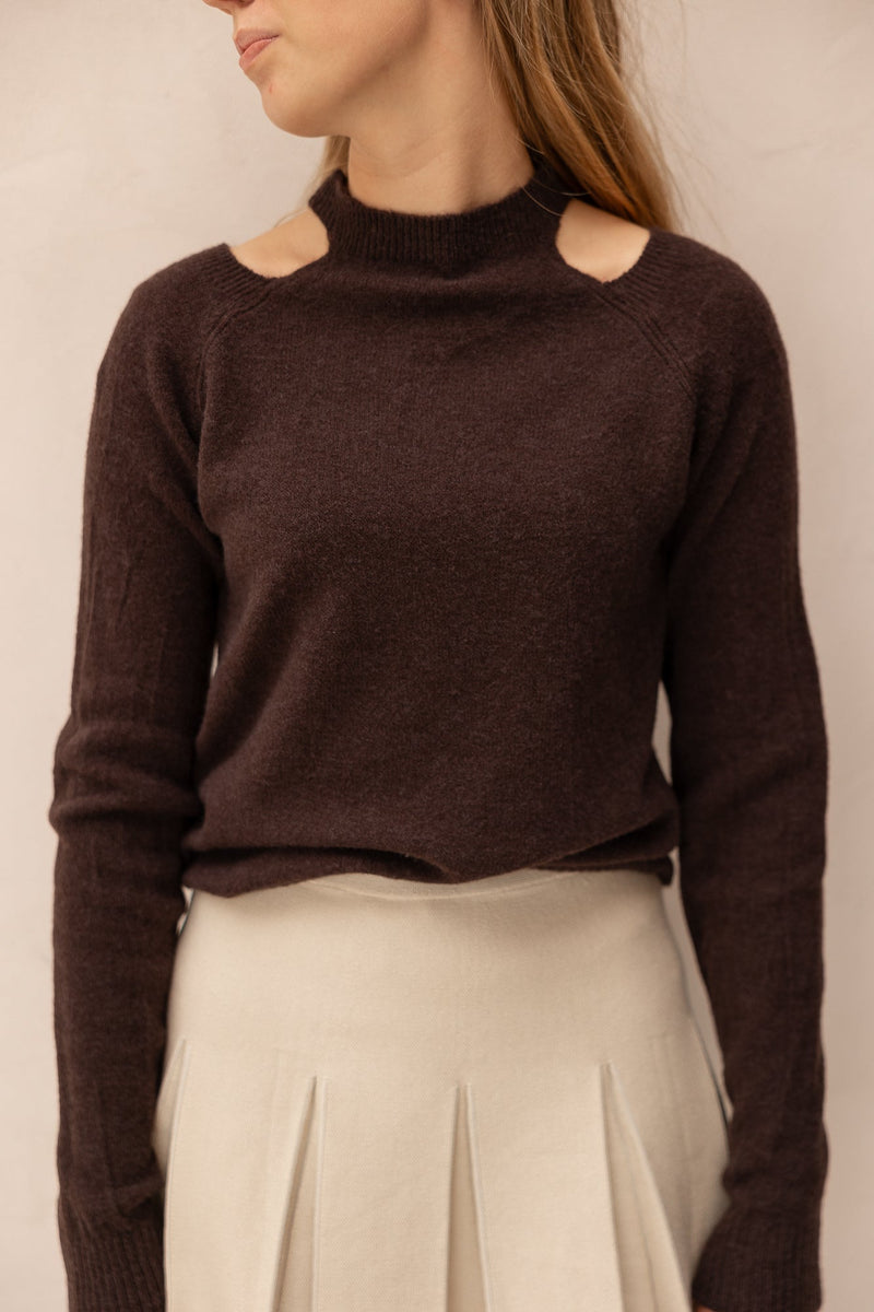 Nikky sweater brown - Bij Keesje - Bij Keesje