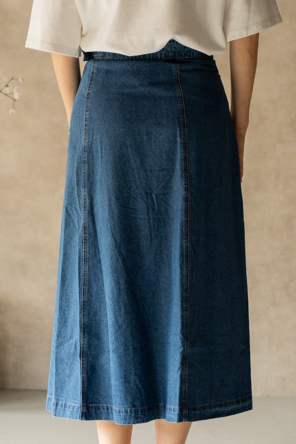 Nina wrap denim skirt - Bij Keesje