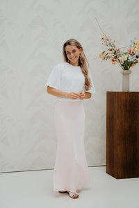 Ninad Heavy Sateen Skirt Light Pink - Bij Keesje - Neo Noir - Rokken