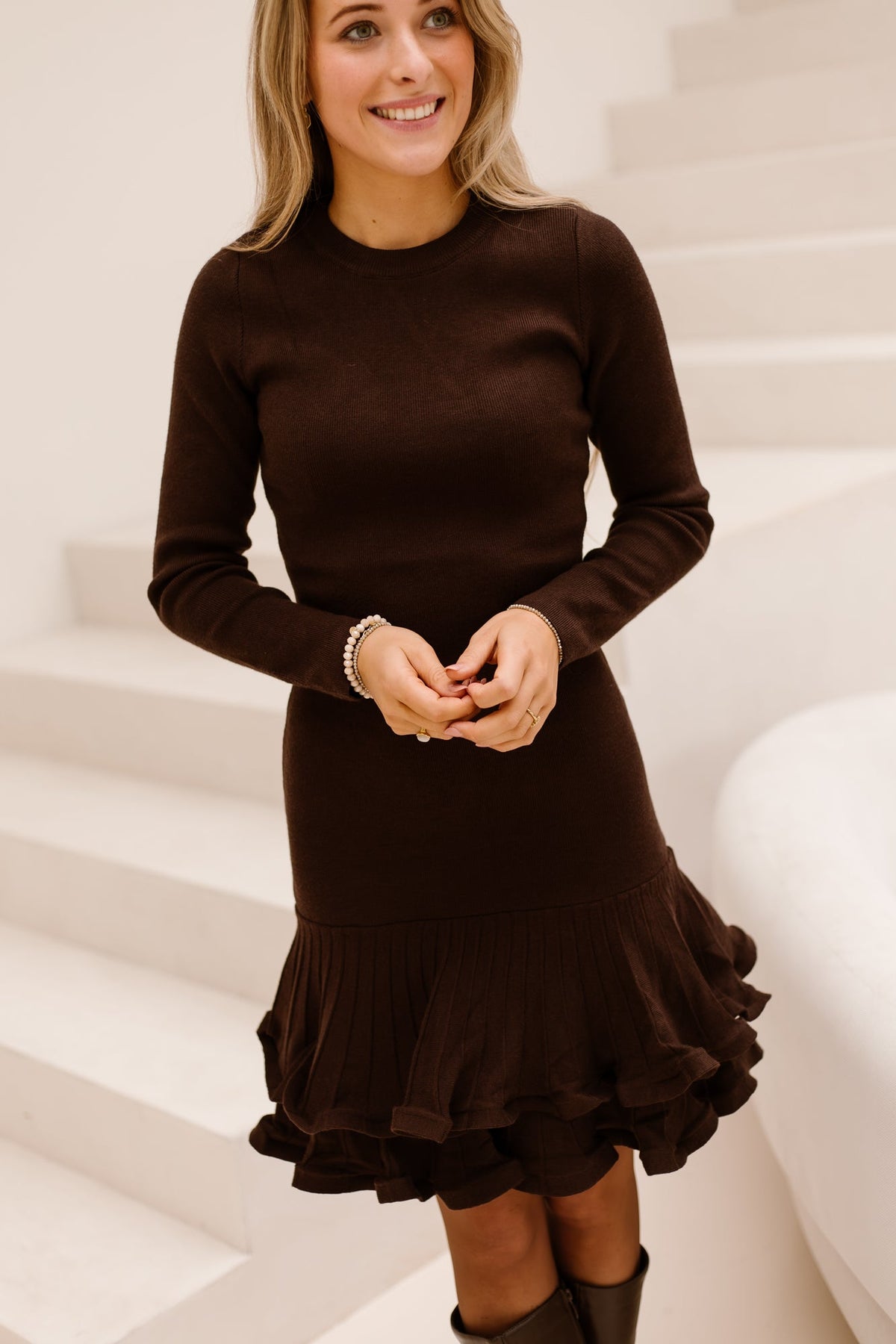 Ninne dress brown - Bij Keesje - Bij Keesje - Jurk