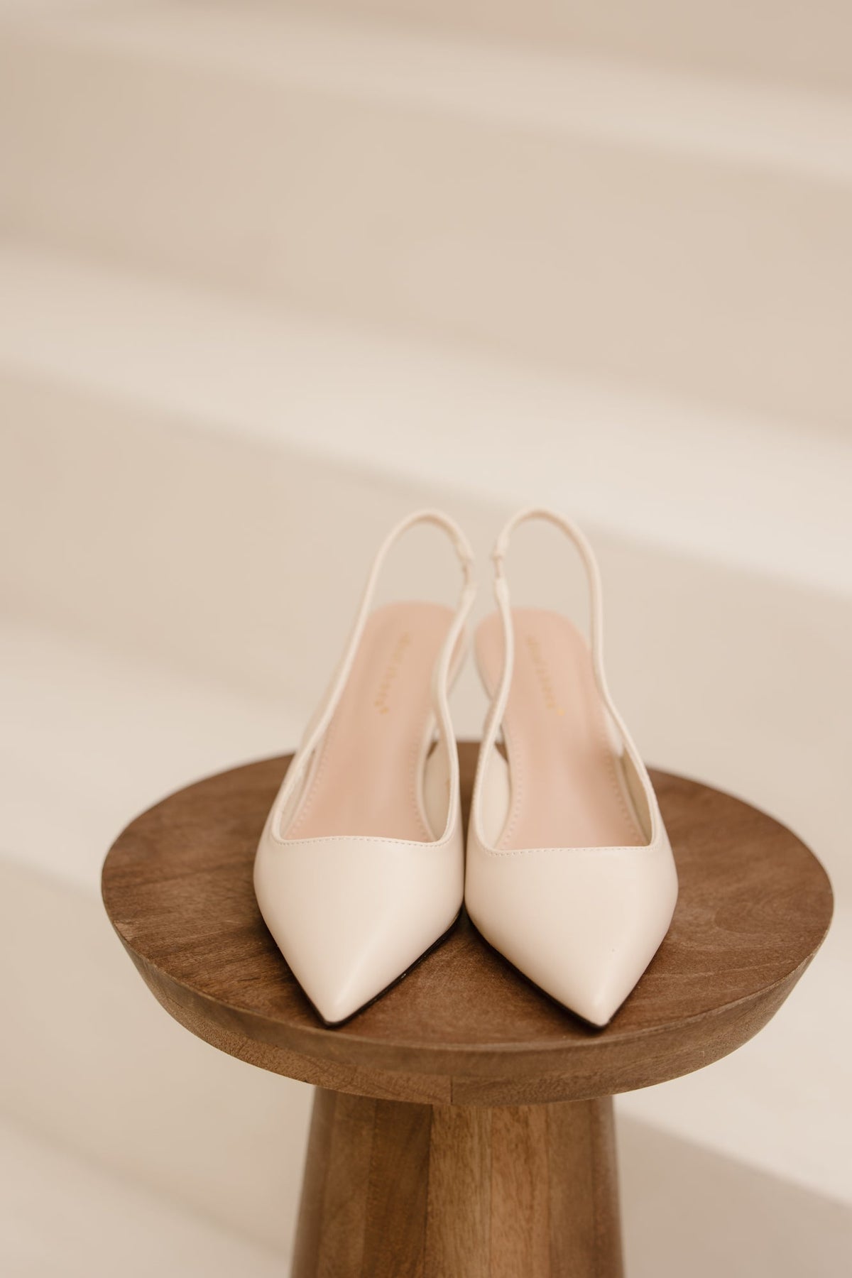 Noémi slingback heel beige - Bij Keesje - Bij Keesje