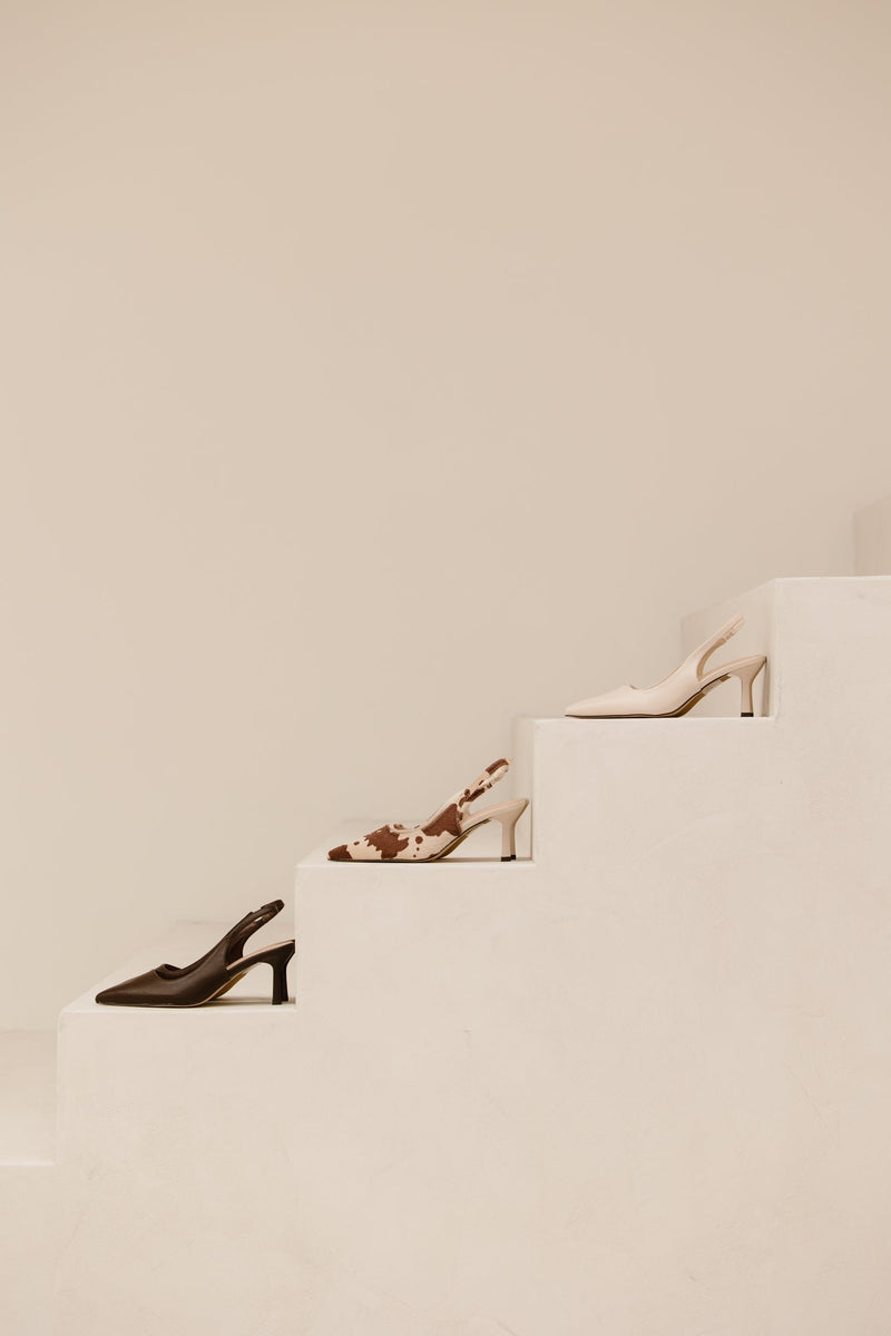 Noémi slingback heel beige - Bij Keesje - Bij Keesje