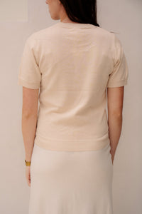 Nola top beige - Bij Keesje - Bij Keesje - Top