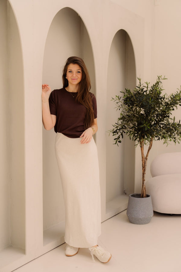 Nola top bruin - Bij Keesje - Bij Keesje - Top