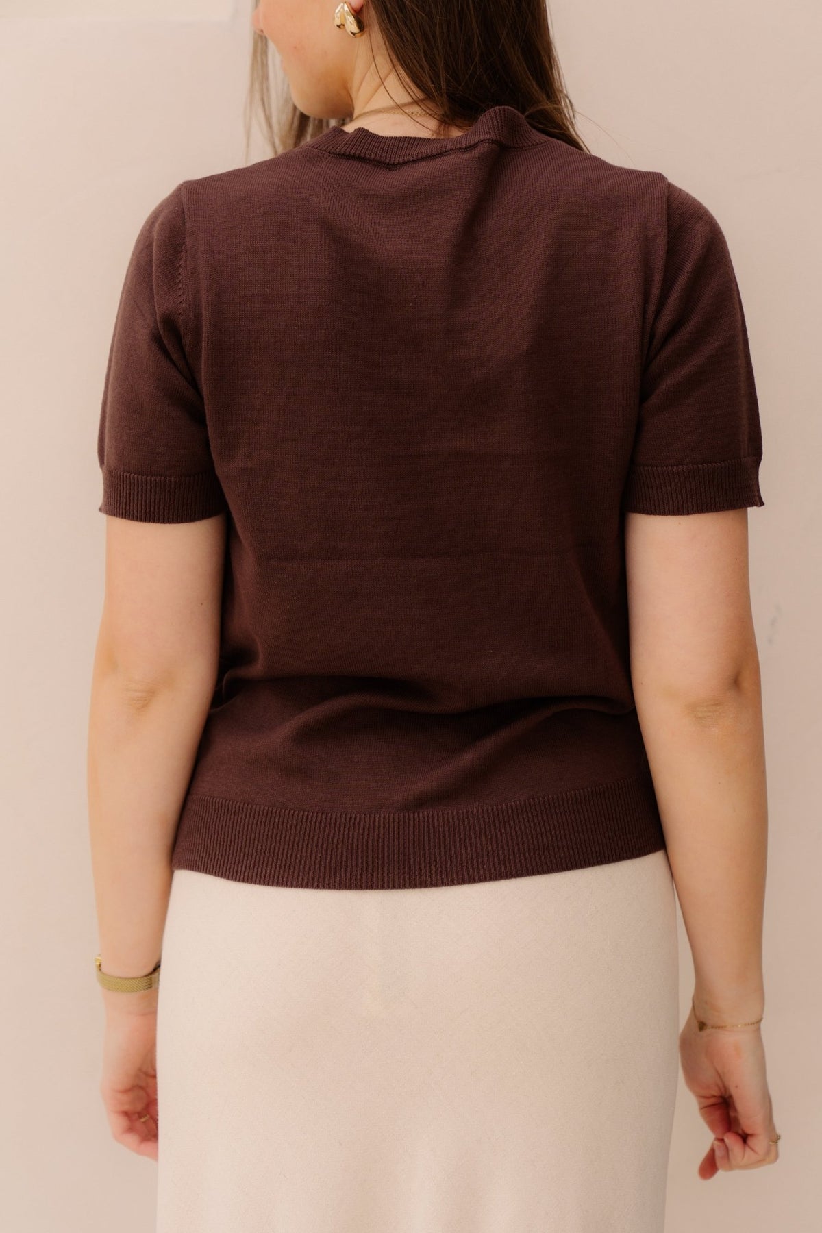 Nola top bruin - Bij Keesje - Bij Keesje - Top