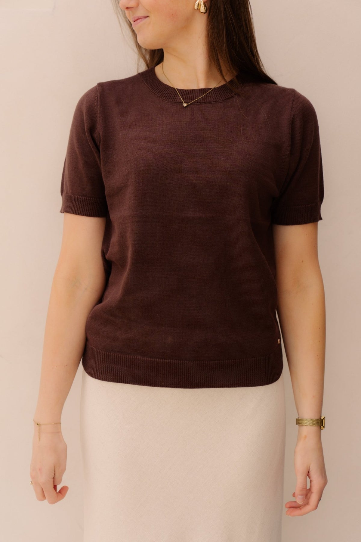 Nola top bruin - Bij Keesje - Bij Keesje - Top