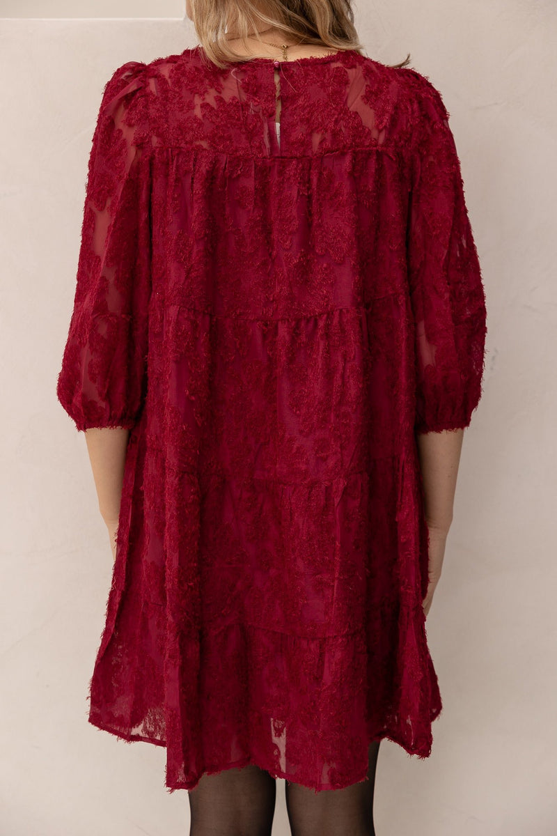 Noortje dress bordeaux - Bij Keesje - Bij Keesje