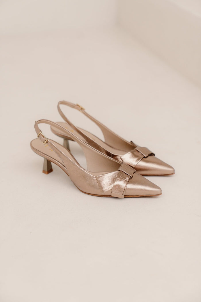 Noss 1 - B slingback bone Gold - Bij Keesje - Tango - Schoenen