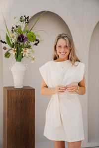 Nynke jurk ecru - Bij Keesje - Bij Keesje - Jurk