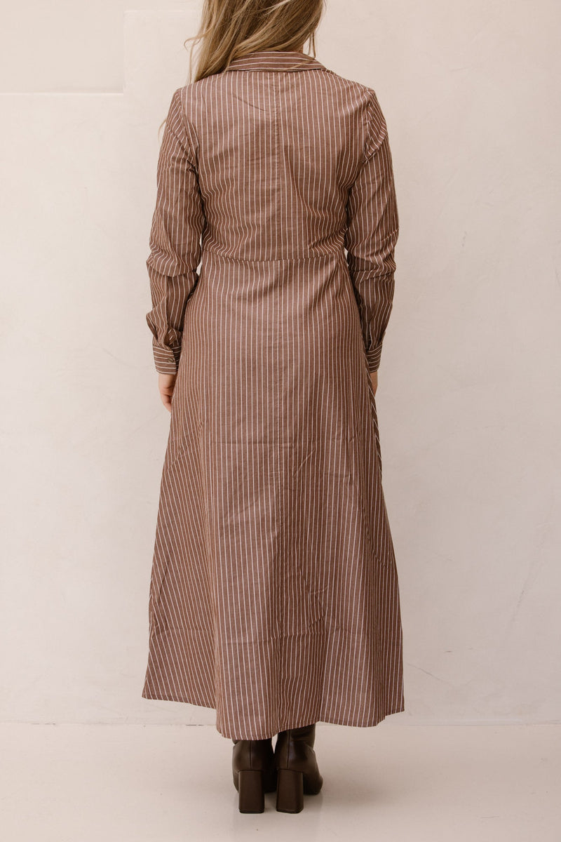 Objadane cocoa brown stripes - Bij Keesje - Object