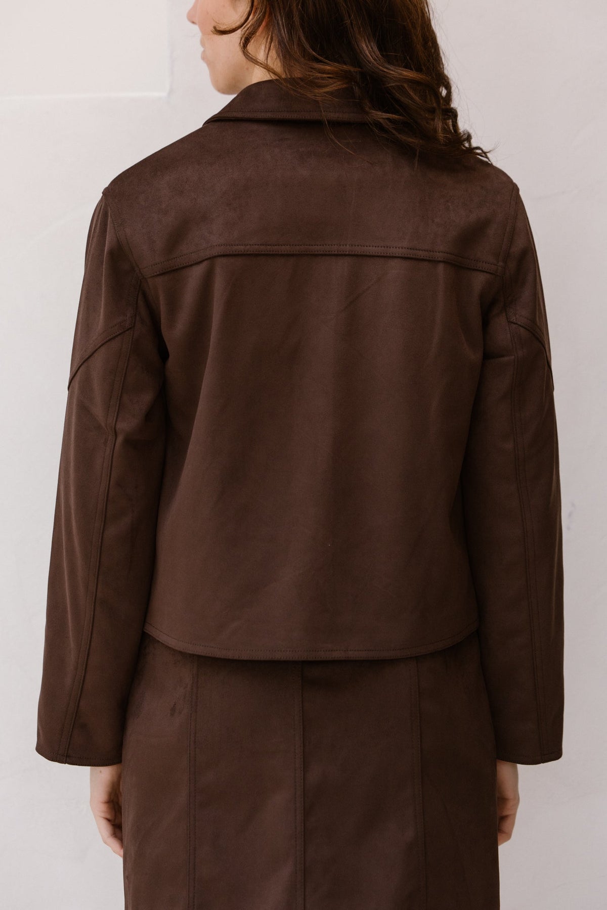 Objallie L/S RE jacket seal brown - Bij Keesje - Object