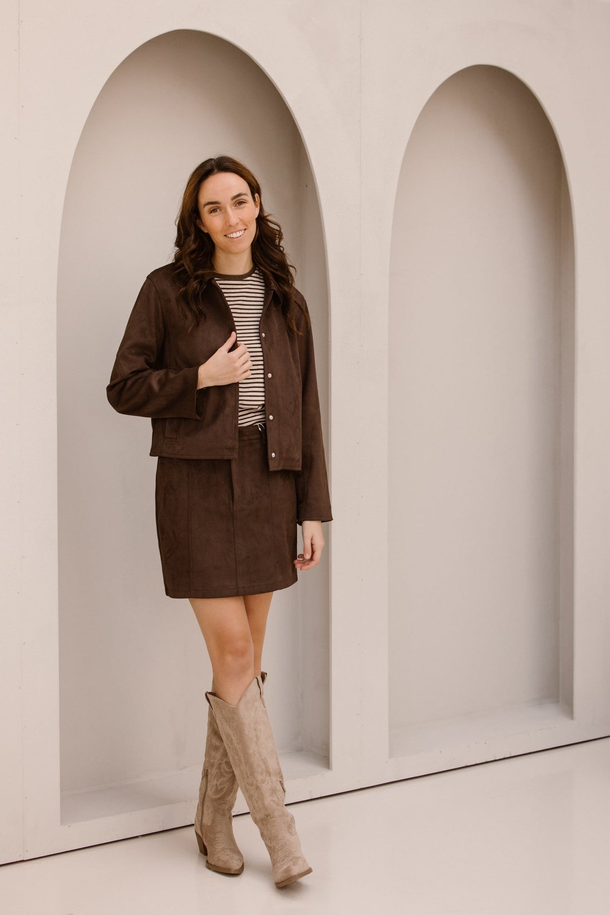 Objallie L/S RE jacket seal brown - Bij Keesje - Object