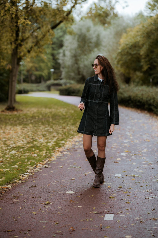Objanita dark denim dress - Bij Keesje - Object