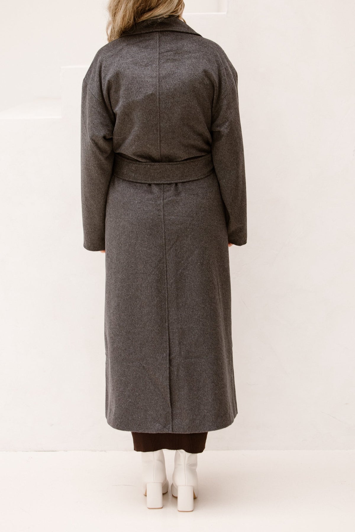 Objaubrey l/s lo coat grey melange - Bij Keesje - Object