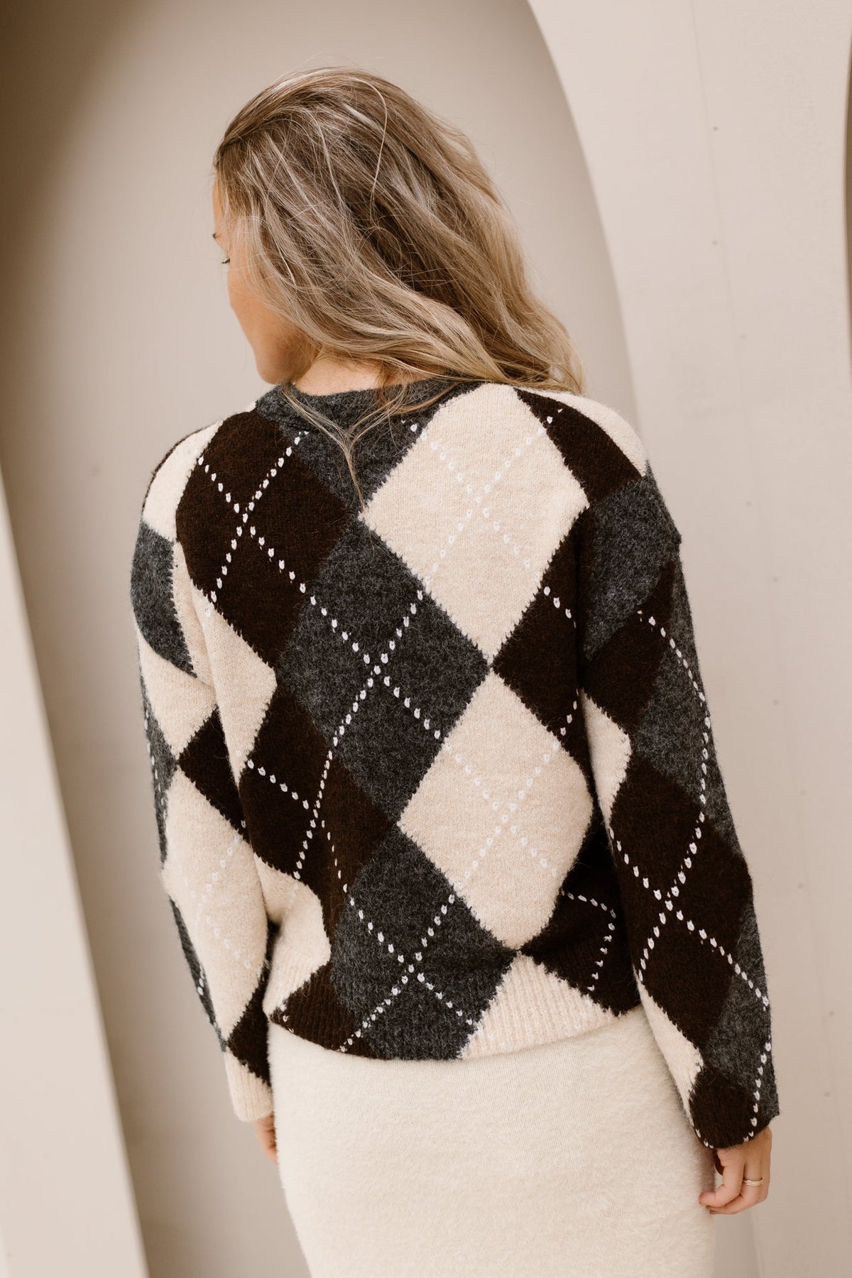 Objbrenda LS LO O-neck pullover Medium grey melange - Bij Keesje - Object - Trui