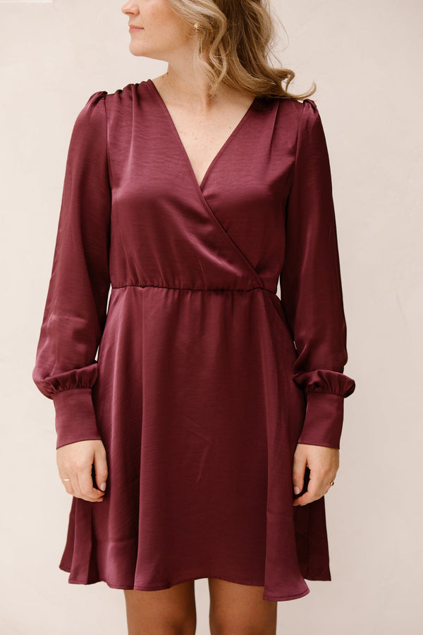 Objchilli Short Dress Mauve Wine - Bij Keesje - Object