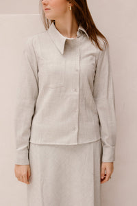 Objdiana shirt grey - Bij Keesje - Object
