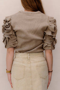 Objdiandra Knit Pullover Rep Gold - Bij Keesje - Object - top