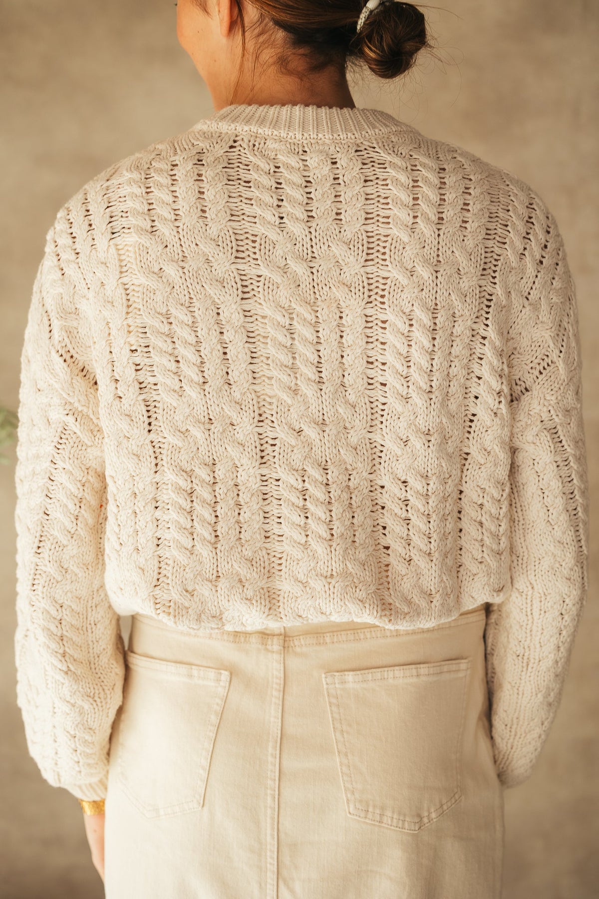 Objdiddi knit pullover sand - Bij Keesje