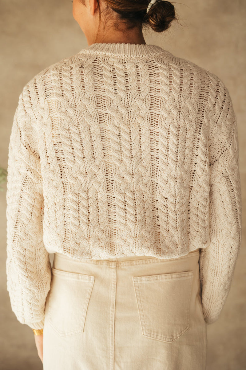 Objdiddi knit pullover sand - Bij Keesje