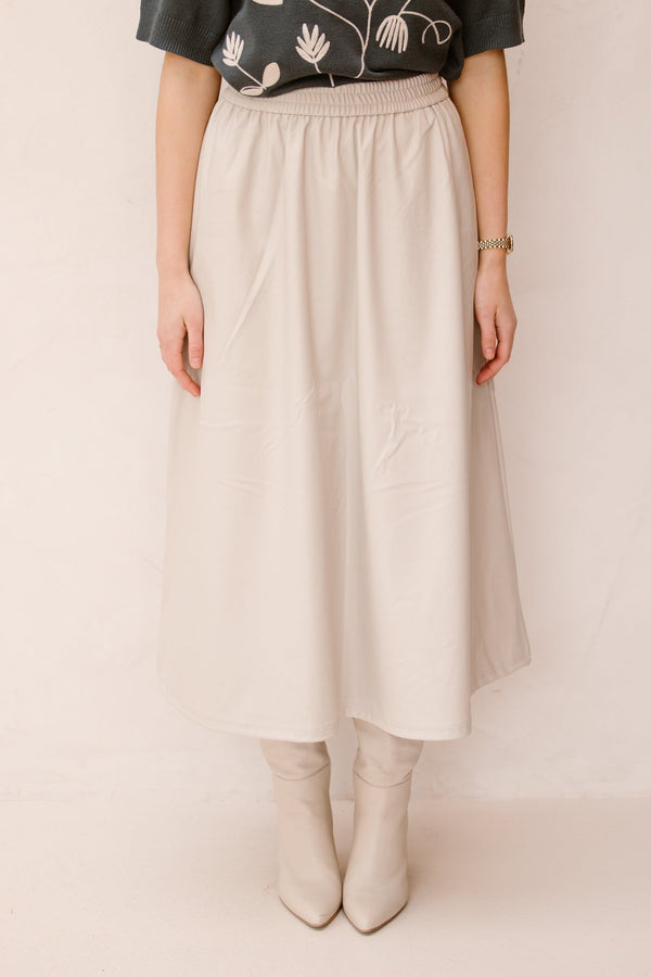 Objemery lose coated skirt birch - Bij Keesje - Object