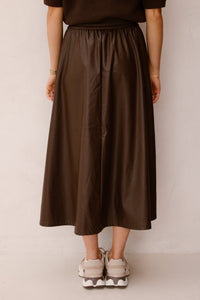 Objemery lose coated skirt seal brown - Bij Keesje - Object