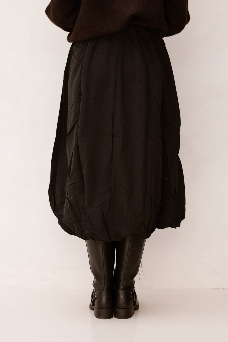 Objetta long baloon skirt black - Bij Keesje - Object