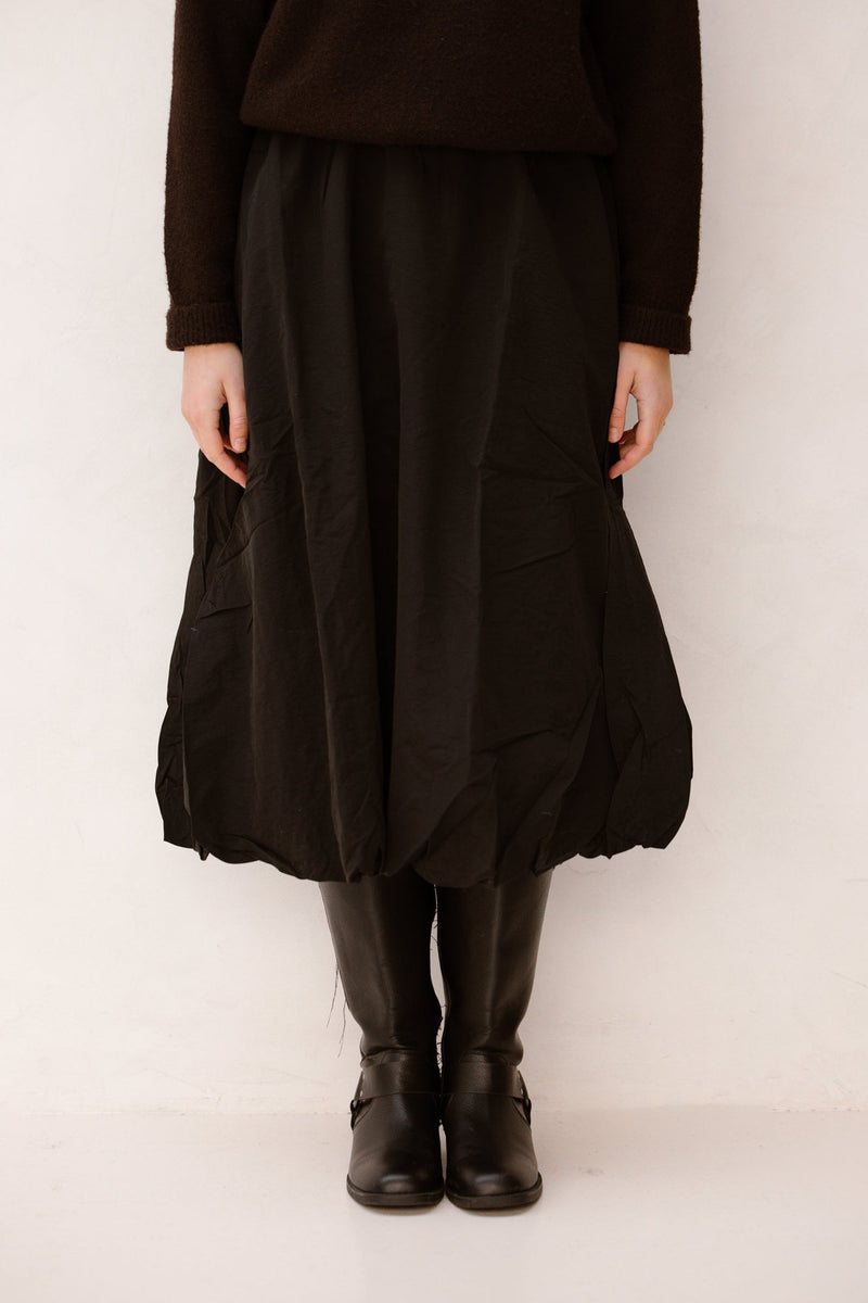 Objetta long baloon skirt black - Bij Keesje - Object