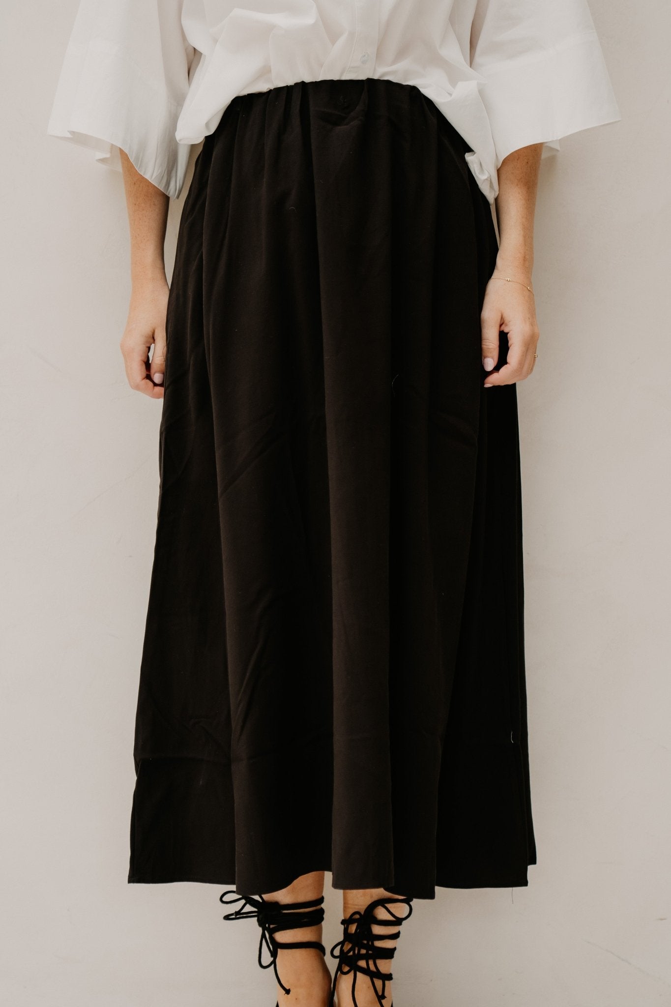 Objfia HW Midi Skirt Black - Bij Keesje - Object - Rokken