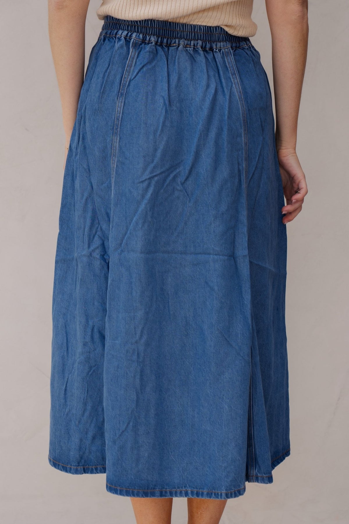 Objframe Denim Skirt Light Blue - Bij Keesje - Object - Rok