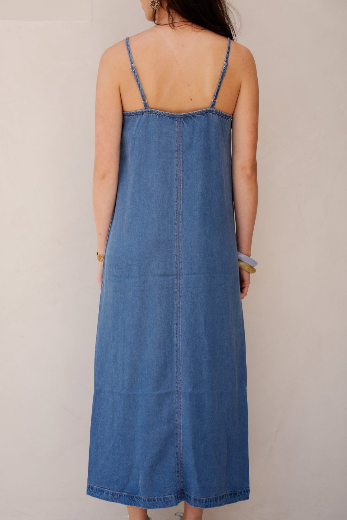 Objframe singlet denim dress - Bij Keesje - Object - Jurk