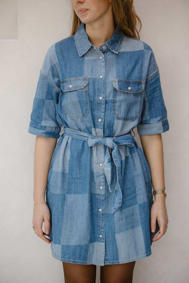 Objfrancey 2/4 denim dress - Bij Keesje - Object