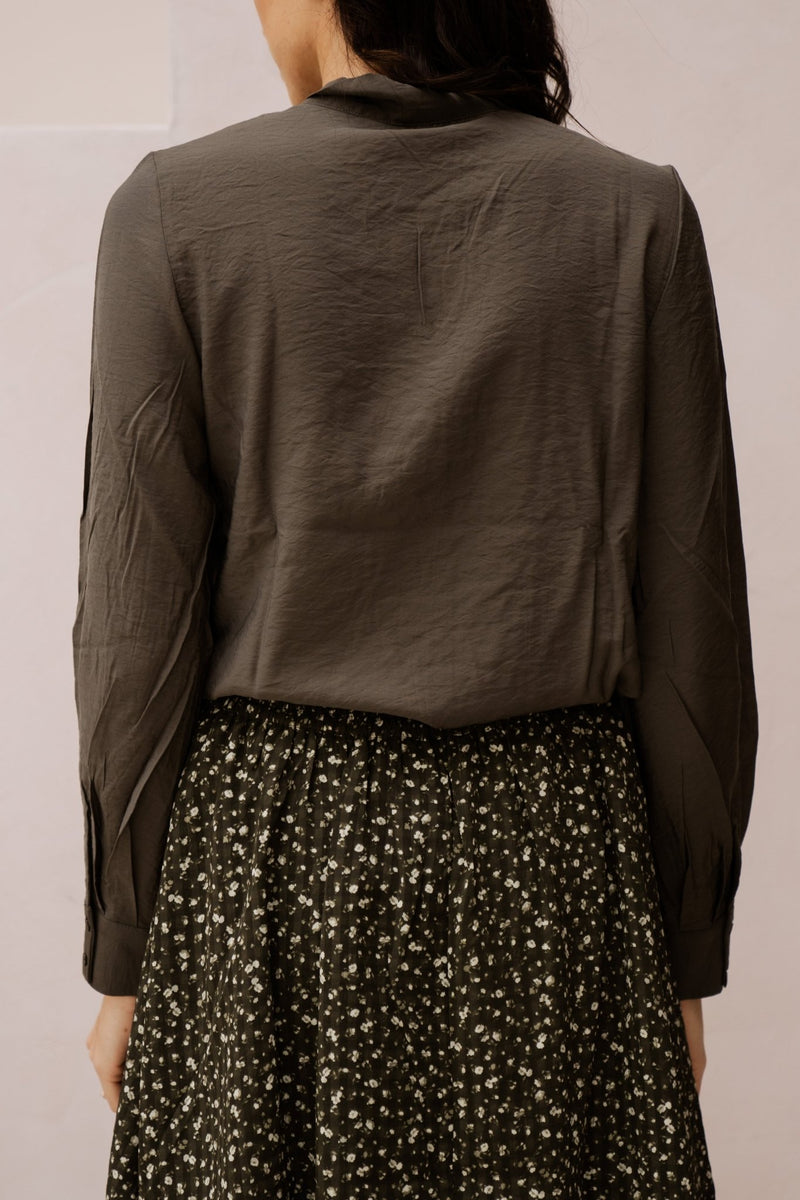 objjacira L/S RE bow shirt noos kambaba - Bij Keesje - Object