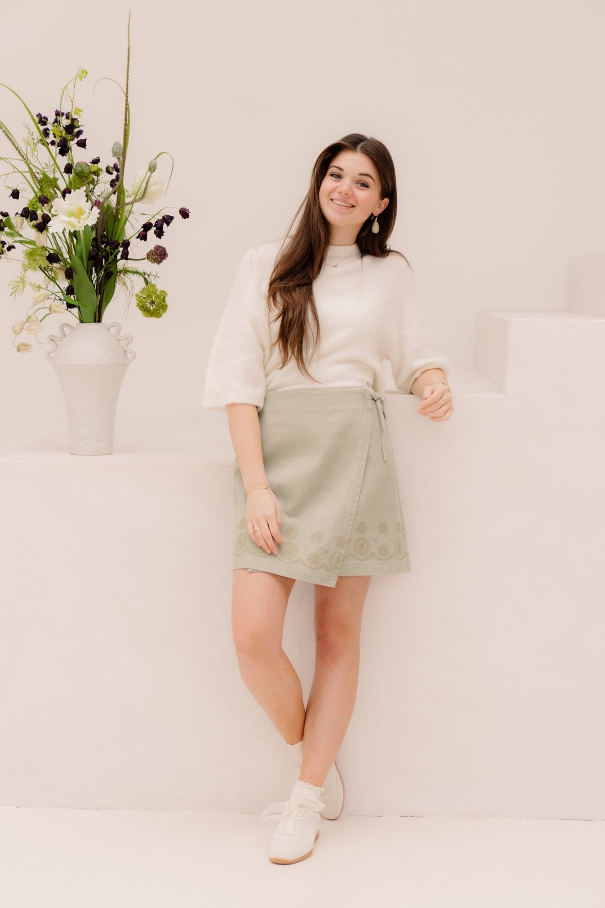 Objjessy Short Wrap Skirt Tea - Bij Keesje - Object - Rokken